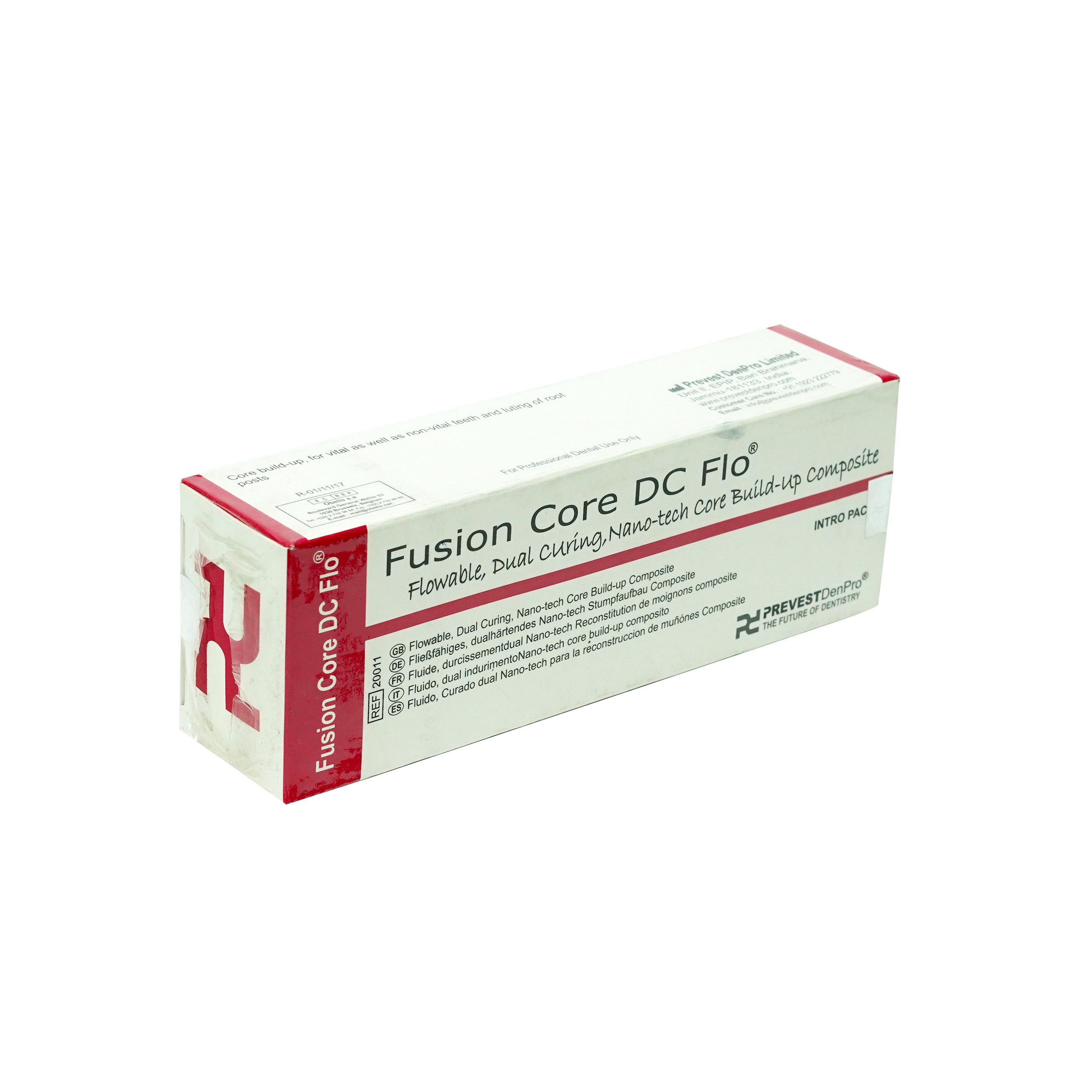 Prevest Denpro Fusion Core DC Flo Flowable Dual Curing Flowable Composite